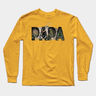 Papa; fishing; fisherman; fishing dad; father; father's day; dad gift; fishing lover; papa Long Sleeve T-Shirt